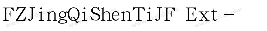 FZJingQiShenTiJF Ext字体转换
